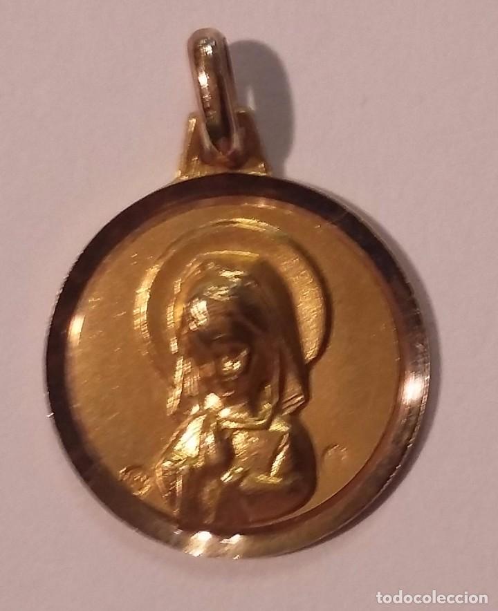 Antig&uuml;edades: Medalla Oro 18 Kilates - Foto 2
