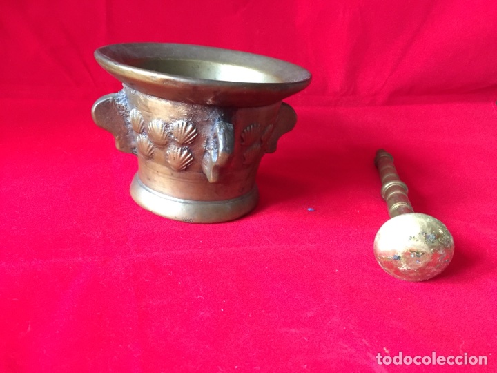 Antig&uuml;edades: Mortero de bronce siglo XIX - Foto 2