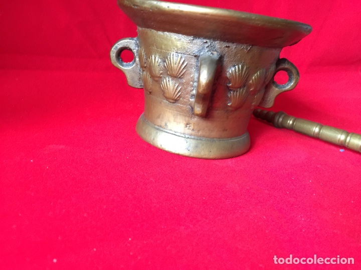 Antig&uuml;edades: Mortero de bronce siglo XIX - Foto 3
