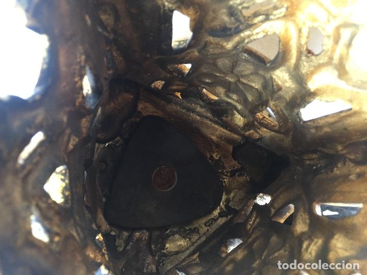 Antig&uuml;edades: CANDELABROS  ECLESIASTICOS BRONCE DORADO, FINALES XIX - Foto 7