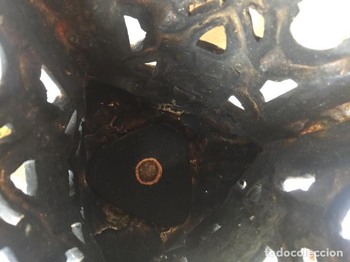 Antig&uuml;edades: CANDELABROS  ECLESIASTICOS BRONCE DORADO, FINALES XIX - Foto 8