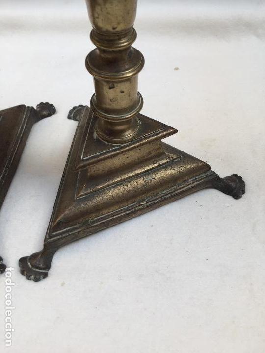Antig&uuml;edades: CANDELABROS DE BRONCE , SIGLO XVIII, - Foto 2