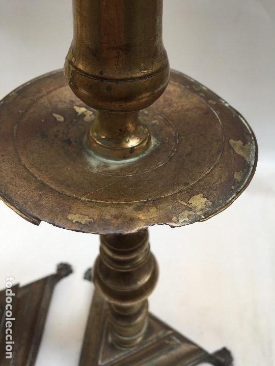 Antig&uuml;edades: CANDELABROS DE BRONCE , SIGLO XVIII, - Foto 3