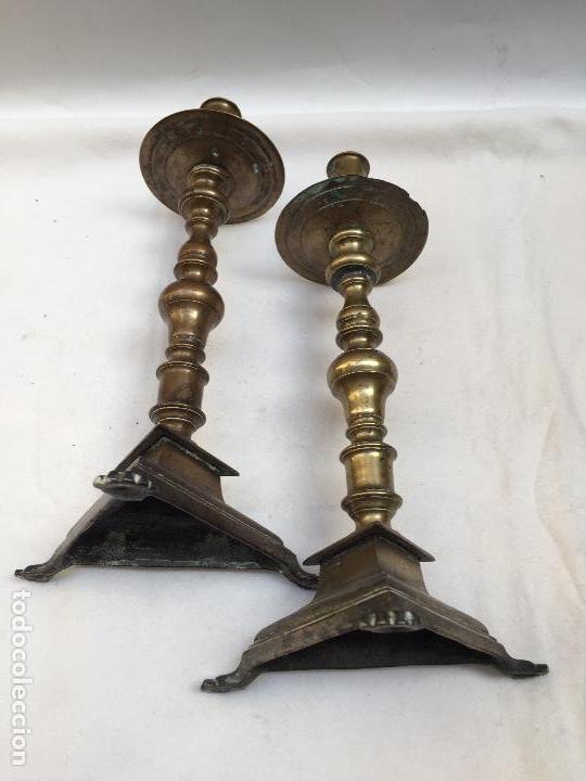 Antig&uuml;edades: CANDELABROS DE BRONCE , SIGLO XVIII, - Foto 6