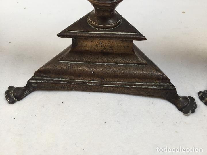 Antig&uuml;edades: CANDELABROS DE BRONCE , SIGLO XVIII, - Foto 8