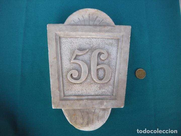Antig&uuml;edades: ANTIGUO N&Uacute;MERO 56 TALLADO EN MARMOL - Foto 6