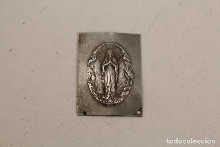 Antig&uuml;edades: chapa sello inmaculada concepcion en plata de ley - Foto 1