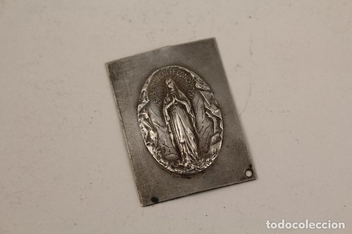 Antig&uuml;edades: chapa sello inmaculada concepcion en plata de ley - Foto 2