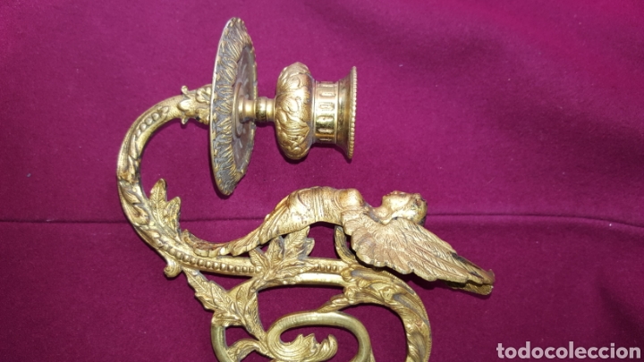 Antig&uuml;edades: PAREJA DE APLIQUES ANTIGUOS - Foto 17
