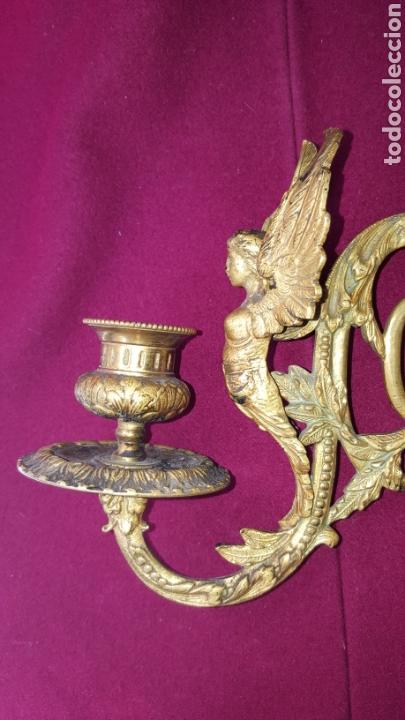 Antig&uuml;edades: PAREJA DE APLIQUES ANTIGUOS - Foto 9