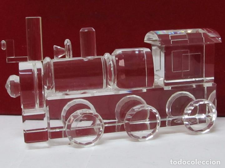 Oggetti Antichi: FIGURA DE CRISTAL LOCOMOTORA MARCA NORMON