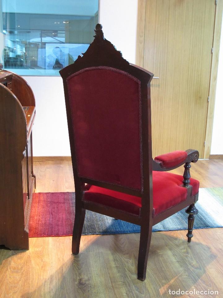 Antig&uuml;edades: IMPECABLE CONJUNTO CAOBA DOS SILLONES Y UN SOF&Aacute; - Foto 20