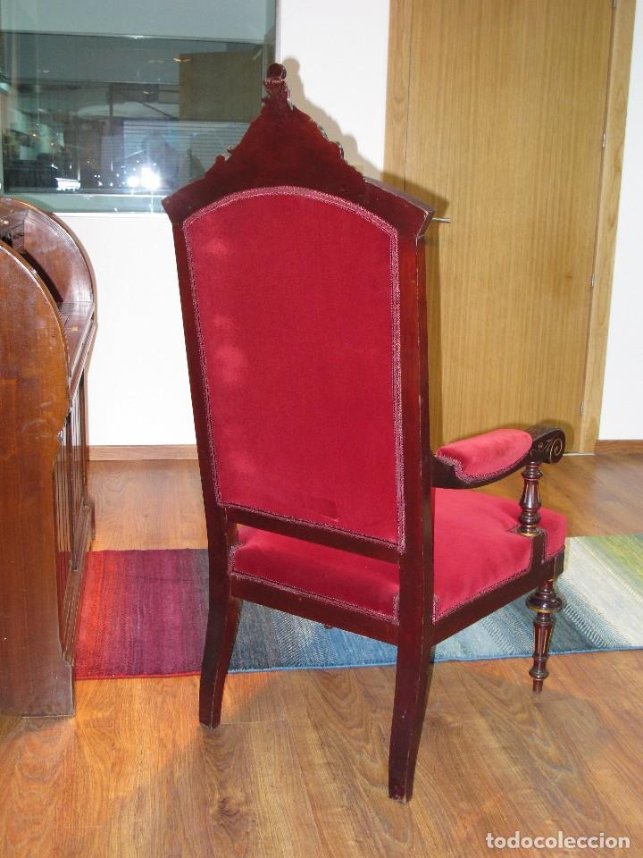Antig&uuml;edades: IMPECABLE CONJUNTO CAOBA DOS SILLONES Y UN SOF&Aacute; - Foto 21