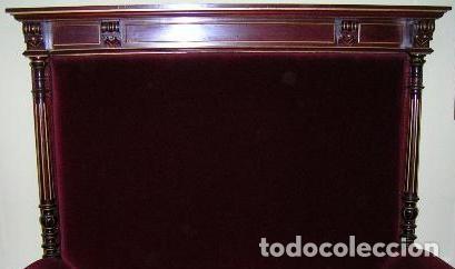 Antig&uuml;edades: IMPECABLE CONJUNTO CAOBA DOS SILLONES Y UN SOF&Aacute; - Foto 24