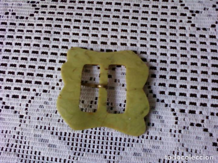 Antig&uuml;edades: HEBILLA PARA CINTURON DE VESTIDO . VERDE - Foto 2