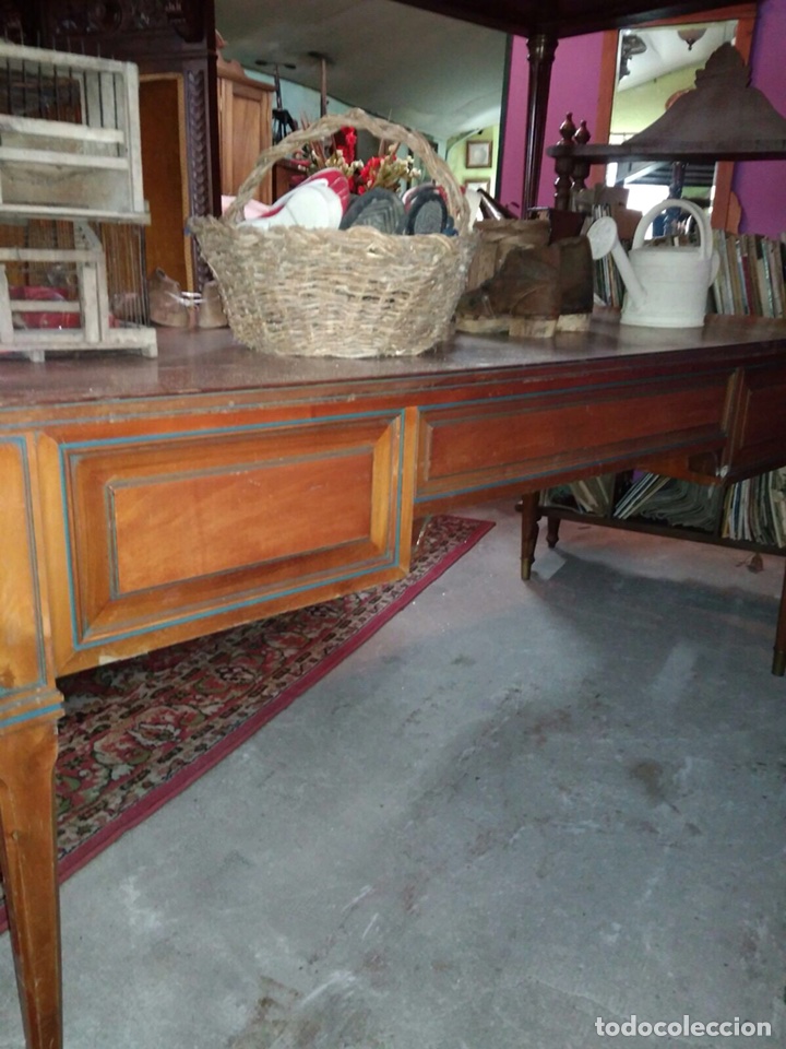 Antig&uuml;edades: Mesa de despacho con 3 cajones - Foto 2