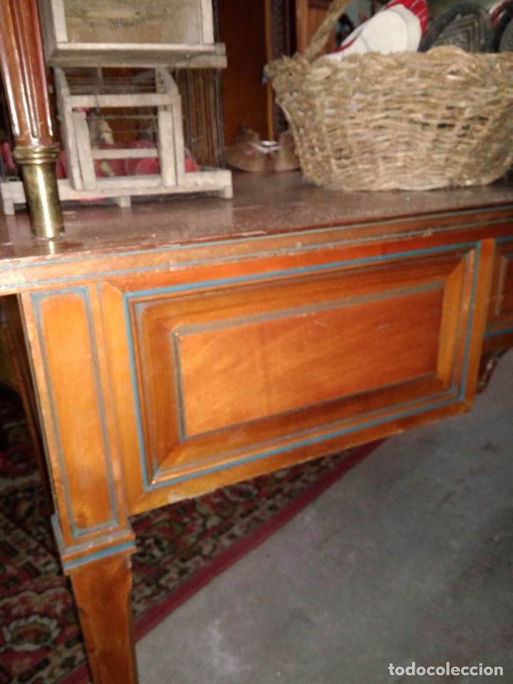 Antig&uuml;edades: Mesa de despacho con 3 cajones - Foto 3