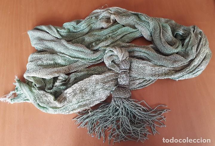 Antig&uuml;edades: Banda de cortinas ?, 4 m, con un borl&oacute;n - Foto 1