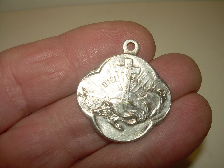 Antig&uuml;edades: ANTIGUA MEDALLA DE PLATA. - Foto 3