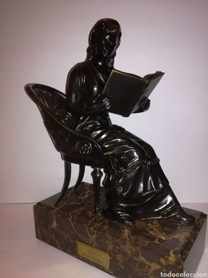 Antig&uuml;edades: Escultura de bronce SOHER. - Foto 1