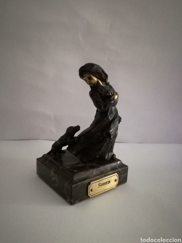Antig&uuml;edades: Escultura de bronce SOHER. - Foto 1
