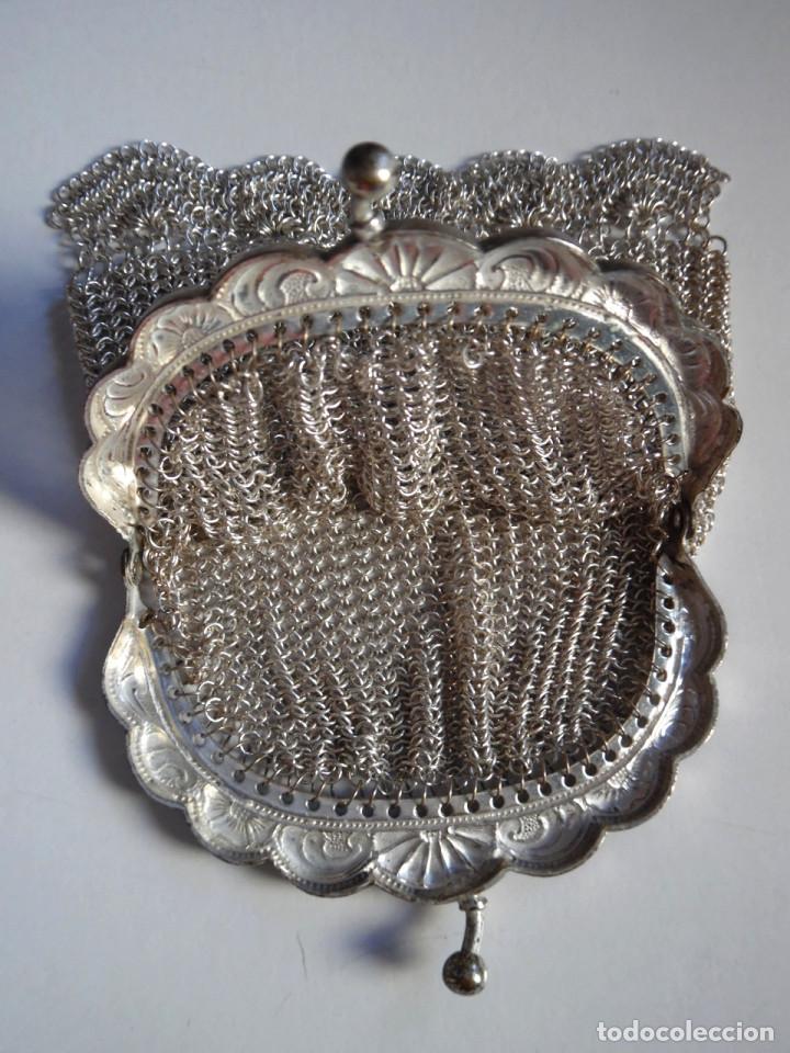 antiguo bolso de malla de plata con separador d - Acheter Sacs anciens sur  todocoleccion