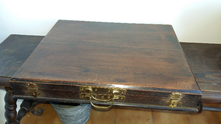 Antig&uuml;edades: ANTIGUA MALETA ESCRITORIO. - Foto 2