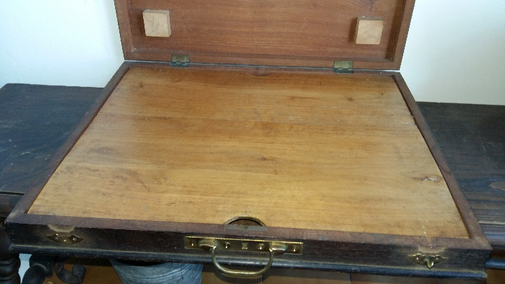 Antig&uuml;edades: ANTIGUA MALETA ESCRITORIO. - Foto 5