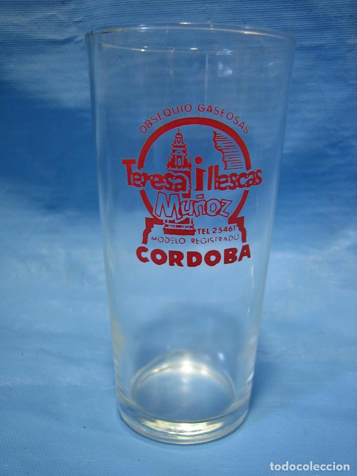 Antiquit&eacute;s: Antiguo vasos de gaseosas Teresa Illescas Mu&ntilde;oz. Cordoba