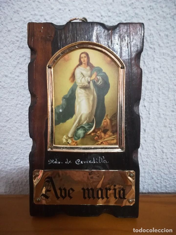 Antig&uuml;edades: Cuadro madera Inmaculada concepci&oacute;n de maria - Foto 1