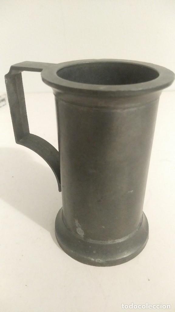Antig&uuml;edades: jarra de metal medidor - Foto 8