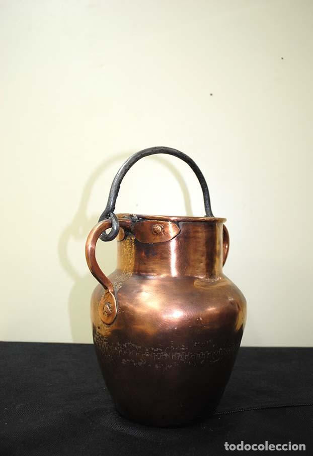 Antig&uuml;edades: ANTIGUO RECIPIENTE O C&Aacute;NTARO DE COBRE - Foto 2