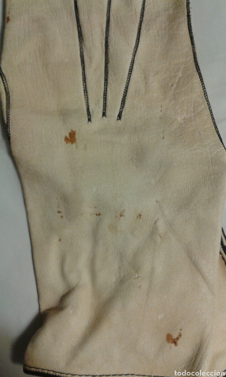 Antig&uuml;edades: Guantes de piel de cabritillo para restaurar - Foto 2