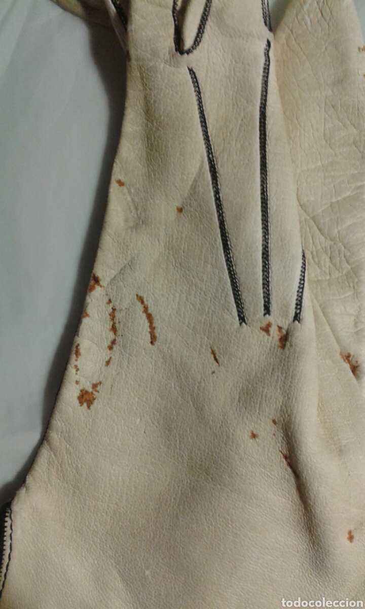 Antig&uuml;edades: Guantes de piel de cabritillo para restaurar - Foto 3