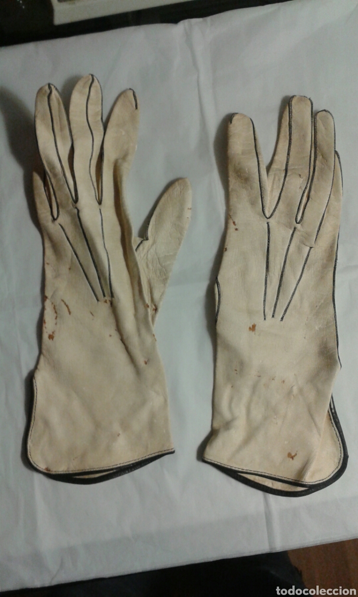 Antig&uuml;edades: Guantes de piel de cabritillo para restaurar - Foto 7