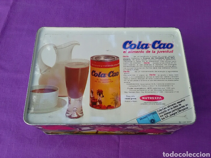 Antig&uuml;edades: Caja de lata de colacao - Foto 3