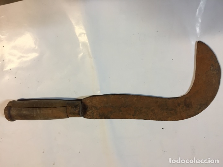 Antig&uuml;edades: Pod&oacute;n con mango de madera - Foto 1