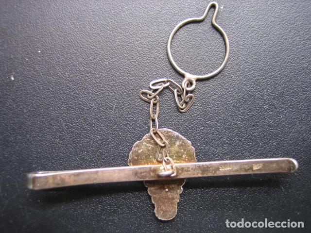 Antig&uuml;edades: Pasador de corbatas en plata de Virgen - Foto 3