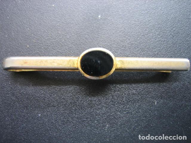 Antig&uuml;edades: Pasador de corbatas chapado - Foto 1