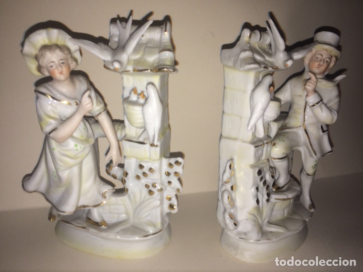 Antigüedades: 2 figuras de porcelana - Foto 2 - 112747566