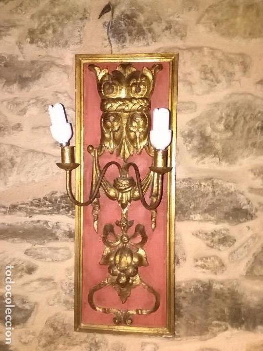 Antig&uuml;edades: Aplique sobre madera y pan de oro - Foto 1