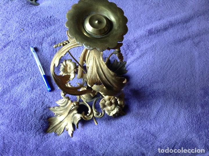 Antig&uuml;edades: Centro Candelabro modernista bronce XIX ormolu - Foto 2