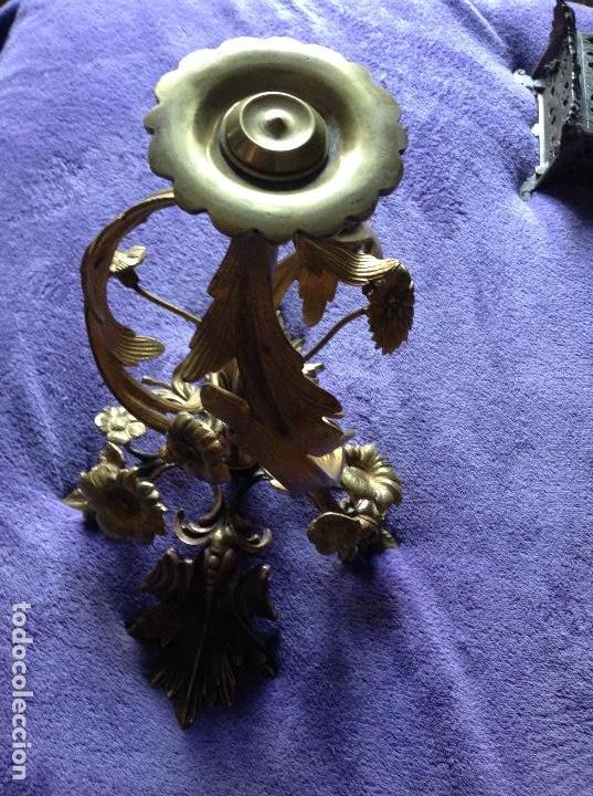 Antig&uuml;edades: Centro Candelabro modernista bronce XIX ormolu - Foto 3