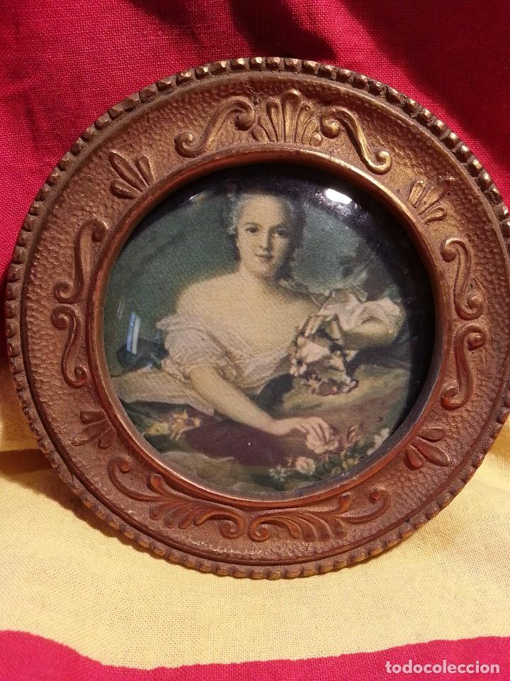 Antig&uuml;edades: CUADRO PEQUE&Ntilde;O - FLORA - LUIS XV . - Foto 2