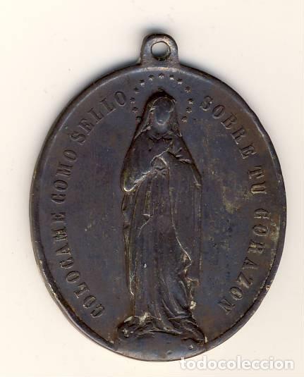 Antig&uuml;edades: GRAN MEDALLA DE LA INMACULADA CONCEPCI&Oacute;N.- 35x 30mm. - Foto 1