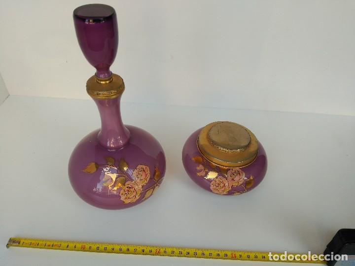 Antig&uuml;edades: Juego de tocador en cristal - Foto 1