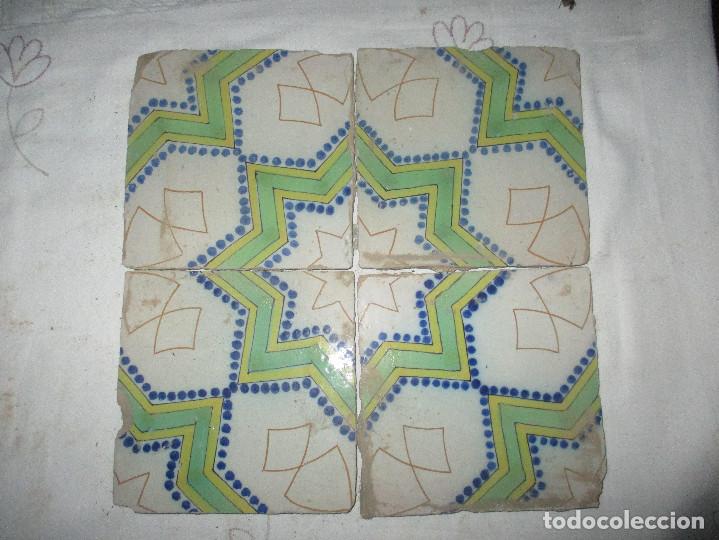 Antig&uuml;edades: Composicion de azulejos siglo XVIII - Foto 1