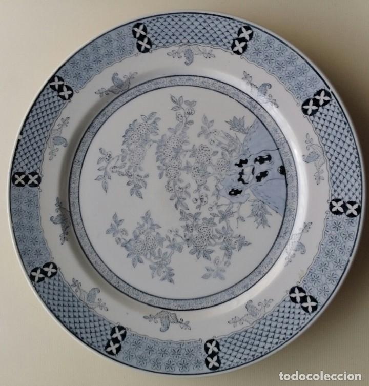Antig&uuml;edades: PLATO DE PORCELANA ORIENTAL - Foto 1