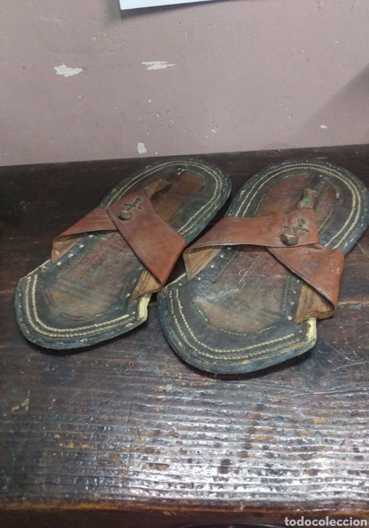 sandalias antiguas monje unicas muy raras - Compra venta en todocoleccion