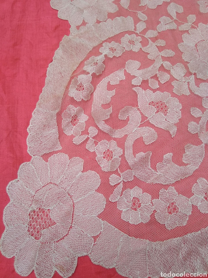 mantilla de seda bordada a mano 210 x 80 cm - Comprar Mantillas